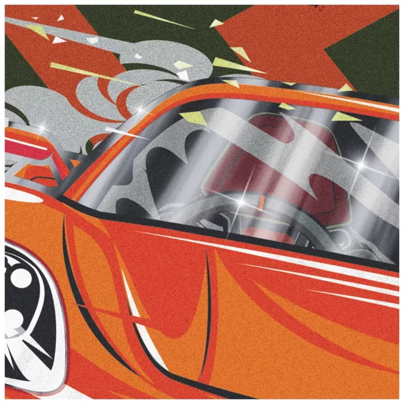 BRUNNEN Fast Wheels Dokumentowa Teczka A4 Czerwony/Zielony