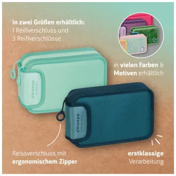 BRUNNEN Pre-filled Pencil Case s'maepp Fast Wheels Green/Light Green 33-Piece, 20.0 x 7,5 cm (1049121521)