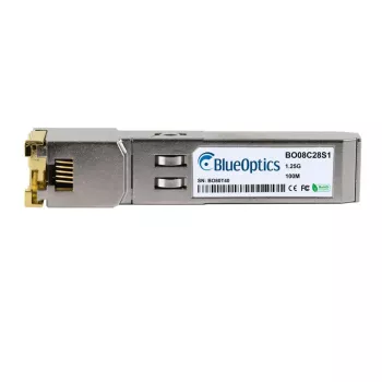 BlueOptics BO08C28S1 Kompatybilny z Synology SFP-1G-RJ45 SFP Transceiver, Miedziany RJ45, 1000BASE-T, 100 m