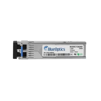 BlueOptics BO05C13620D Kompatybilny z Synology SFP-1G-LX-20KM SFP Transceiver, LC Duplex, 1000BASE-LX, 20 km, Światłowód Jednomodowy