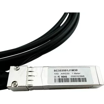 BlueLAN Compatible Lenovo AT2R 10GBASE-CR Passive SFP+ to SFP+ Direct Attach Cable, 1m, AWG30