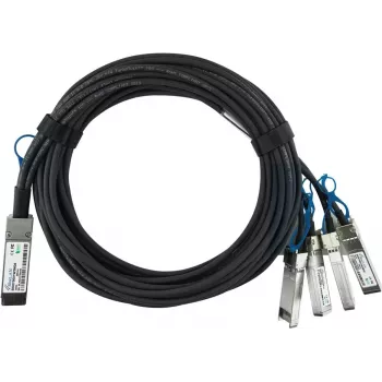 BlueOptics HPE Q9S72A Kompatybilny BlueLAN Pasywny Kabel Breakout Direct Attach 100GBASE-CR4 QSFP28 do 4x25GBASE-CR SFP28, 1m, AWG26