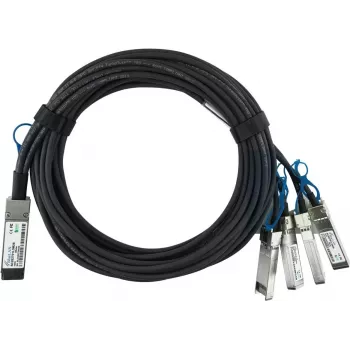 BlueOptics Dell EMC DAC-Q28-4S28-25G-3M Kompatybilny BlueLAN QSFP28 DAC InfiniBand Kabel Rozgałęźny 4xSFP28 Aqua 3m