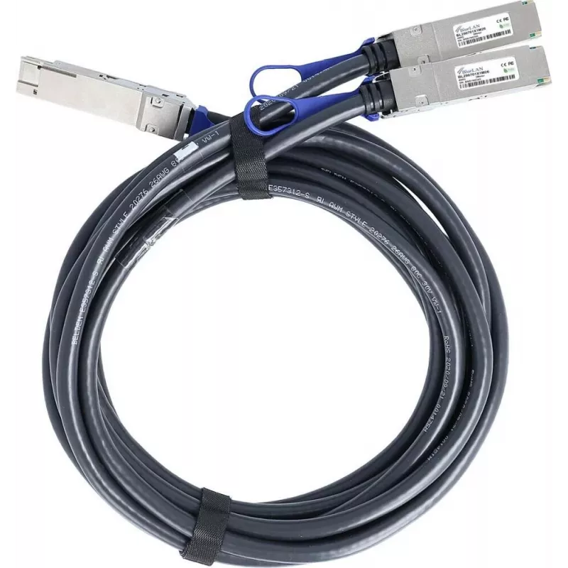 BlueLAN NVIDIA Compatible 400G QSFP-DD Breakout DAC Cable 1m Passive Copper 400GBASE-CR8 do 2x200GBASE-CR4 QSFP56
