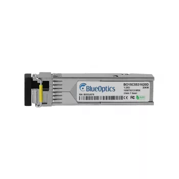 BlueOptics Hikvision HK-SFP-1.25G-20-1550 BO15C5531620D SFP Transceiver, LC-Simplex, 1000BASE-BX-D, Singlemode Fiber, TX1550nm/RX1310nm, 10km