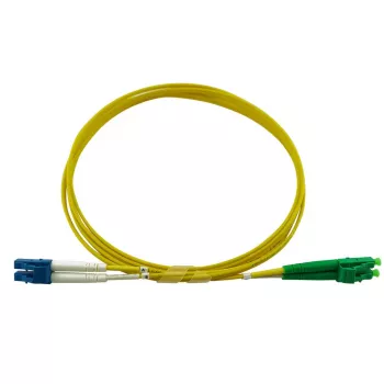 BlueOptics Duplex Fibre Optic Patch Cable LC-UPC/LC-APC Singlemode 7.5 Metres