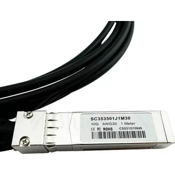 BlueOptics Compatible Cisco ONS-SC+-10G-CU5 BlueLAN 10GBASE-CR Passive SFP+ Direct Attach Cable, 5m, AWG24