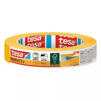 TESA Perfect+ Taśma Malarska Żółta 50m x 19mm 1 Rolka