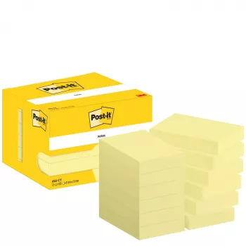 3M Post-it Original Karteczki samoprzylepne 76 x 51 mm Kanarkowożółty 12 bloczków