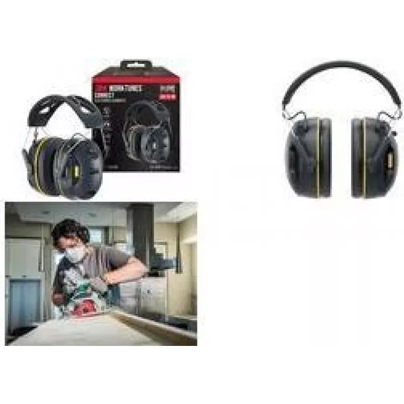 3M WorkTunes Connect 90563E Hearing Protector with Bluetooth, Black/Yellow