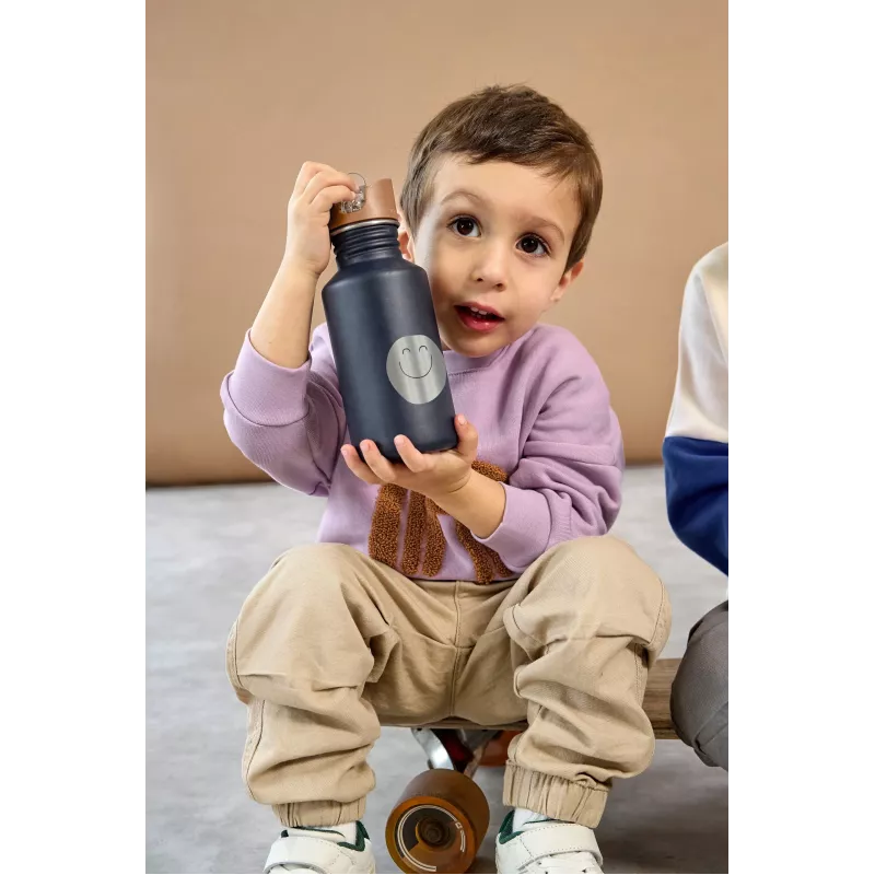 Butelka do picia Lassig Little Gang Smile 500 ml Navy