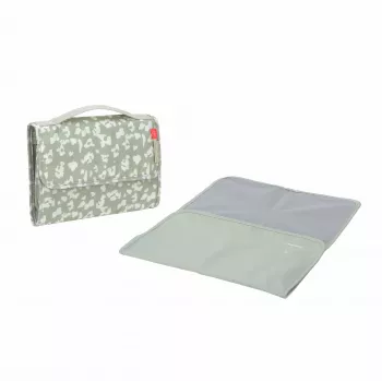 Lässig Green Label saszetka na pieluchy XL, Leo, 1,9 l, 26 x 4,5 x 19 cm, z wodoodpornym przewijakiem, poliester z recyklingu, Light Khaki
