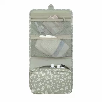 Lässig Green Label saszetka na pieluchy XL, Leo, 1,9 l, 26 x 4,5 x 19 cm, z wodoodpornym przewijakiem, poliester z recyklingu, Light Khaki
