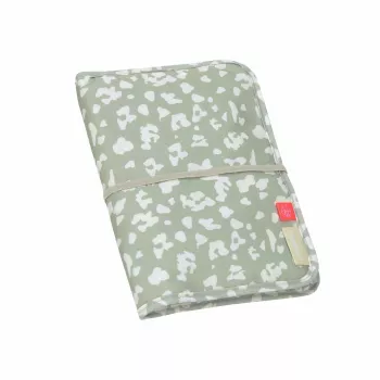 Lässig Green Label saszetka na pieluchy, Leo, 18 x 2,5 x 25,5 cm, z wodoodpornym przewijakiem, poliester z recyklingu, Light Khaki