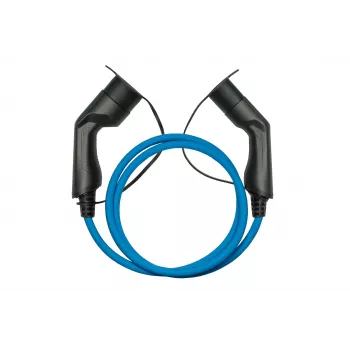 kabelmeister® Przewód do ładowania EV Mode 3, wtyk Type 2 do gniazda, 3-fazowy, 16 A, 11 kW, niebieski, 5 m