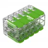 WAGO 221-430 COMPACT 2-Conductor Connector, 0.2-4 mm², 15 szt., Green Range