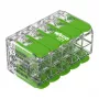 WAGO 221-430 COMPACT 2-Conductor Connector, 0.2-4 mm², 15 szt., Green Range
