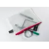 Foldersys B6 Saszetka na Zamek Błyskawiczny Przezroczysta Torba na Dokumenty PVC