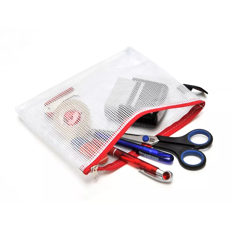 Foldersys B6 Saszetka na Zamek Błyskawiczny Przezroczysta Torba na Dokumenty PVC