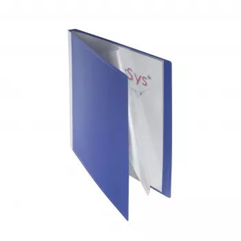 FolderSys Display Book A4 Blue with 20 Sleeves