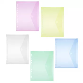 FolderSys Document Wallet 40106-94 DIN A4 Assorted 10 pcs./Pack