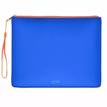 FolderSys PHAT BAG Silicone Zipper Pouch A5, niebieska (40484-40)