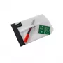 FolderSys SnapBag DIN A6 Przezroczysty, przezroczysty portfel na dokumenty bez PVC z czarnym szwem