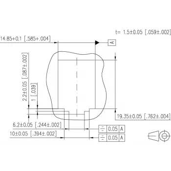 MetzConnect E-DAT subway 6x8(8) GB3 Pusta jednostka przyłączeniowa danych - Cat6 - 6x RJ45 - Perłowa biel - Bez modułów (1309360601-E)