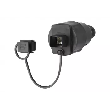 Złącze RJ45 METZ CONNECT do montażu w terenie Cat.6A Ekranowane IP67 Czarny 41,8mm