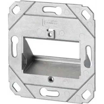 METZ CONNECT Keystone Data Outlet Box 3-Port Flush Mount Pure White Empty (130B20D31200KE)