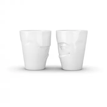 FIFTYEIGHT PRODUCTS 350ml Kubek - Grumpy & Mischievous Biały