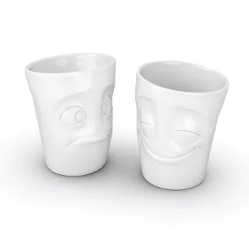 FIFTYEIGHT PRODUCTS FIFTYEIGHT 350ml Kubek - Amused & Bewildered Biały