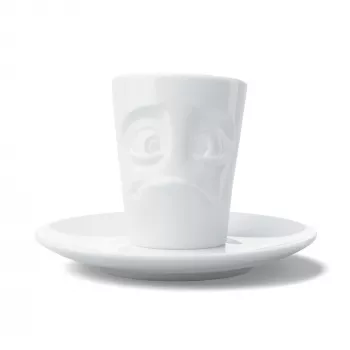 FIFTYEIGHT PRODUCTS Espresso Mug with Handle 80ml - Perplexed White