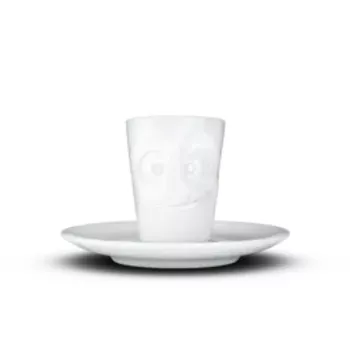 FIFTYEIGHT PRODUCTS Espresso Mug z Uchwytem 80ml - Lecker White