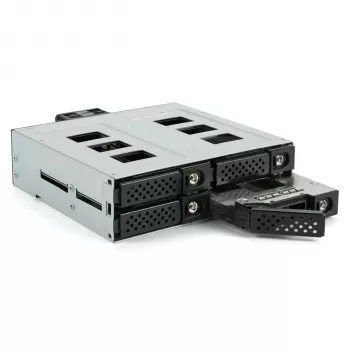 FANTEC MR-SA1242-12G SAS 12G & SATA 6G 1x5.25 cal dla 4x2.5 cal SSD/HDD Czarny (2521)