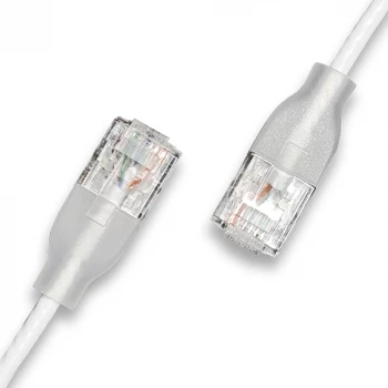 WANTEC Patch Cable UTP CAT6a eGlow Biały 3.00m (7407)