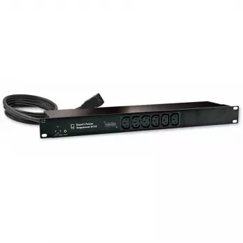 GÜDE 8112-6 Sequencer C19 UES Filter 6xC13 CEE320 C19 - Przełączana PDU 1U do montażu w szafie