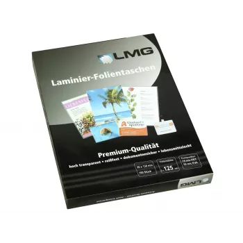 Folie do laminowania LMG błyszczące, mały format, 100 sztuk