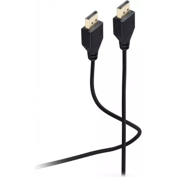 SHIVERPEAKS Flexline DisplayPort Cable 1.2, Male to Male, UHD 4K, Extra Thin, Black, 3.0m (FL31-49045)