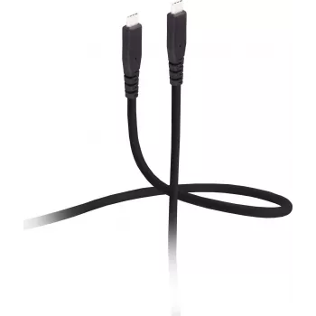 FLEXLINE USB-C do USB-C Kabel 3.2 Gen 2x2 TPE 0.8m Czarny
