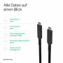 Flexline USB-C do USB-C Kabel, USB 3.2 Gen 2, 100W PD, Pleciony Nylon, 1m (FL31-75004)