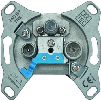 JULTEC Antenna Wall Socket JAD307TRS 3-Hole Diode-Decoupled (TV, Radio, SAT)