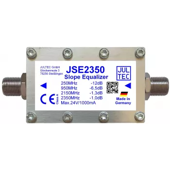 JULTEC JSE2350 szerokopasmowy korektor linii SAT-IF, 1 tor sygnałowy, F-Type, 75 Ohm
