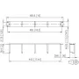 Panel krosowy METZ CONNECT 19 cali 1U 75mm RAL 9005 Czarny 130894-03-29-E