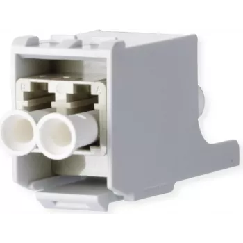 METZ CONNECT OpDAT LC Duplex Multimode Module, Ceramic Ferrule, Beige