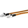 METZ CONNECT Patch Cable RJ-45 (M) do RJ-45 (M) 50 cm S/FTP CAT 6a Bezhalogenowy Pomarańczowo-Czarny
