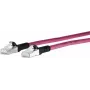 METZ CONNECT Cat.6A S/FTP Patch Cable 0.5 m Violet Black Boot AWG26 LSZH RJ45 10 Gigabit Ethernet