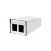 METZ CONNECT 130861-0202KE Fiber Optic Wall Outlet LC-Duplex OM4 2-Port White