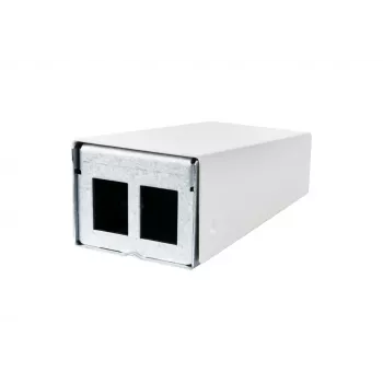 METZ CONNECT 130861-0202KE Fiber Optic Wall Outlet LC-Duplex OM4 2-Port White