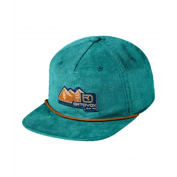 Ortovox Vintage Badge Cap - Pacific Green, Size M